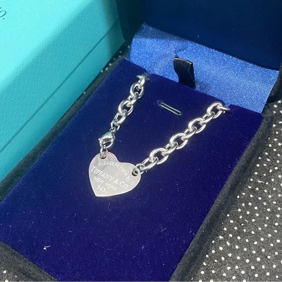 Tiffany & Co. Silver Heart Tag Necklace - Picture 2 of 5